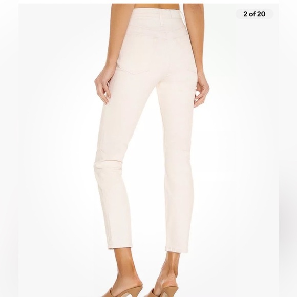 RE/DONE 90s High Rise Ankle Crop Jeans vintage white 27 - Picture 3 of 10